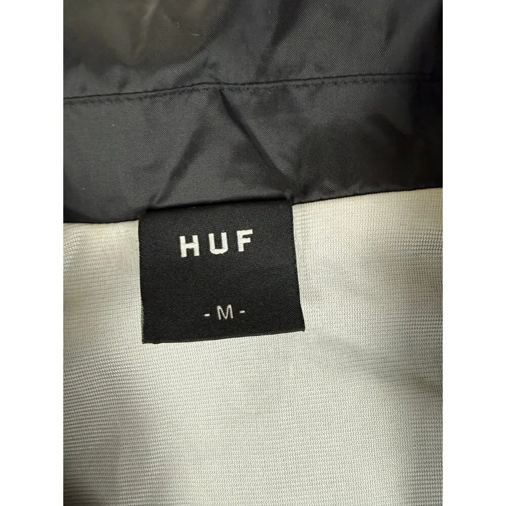 HUF Men's Black Lightweight Jacket - Size M - Pre-owned